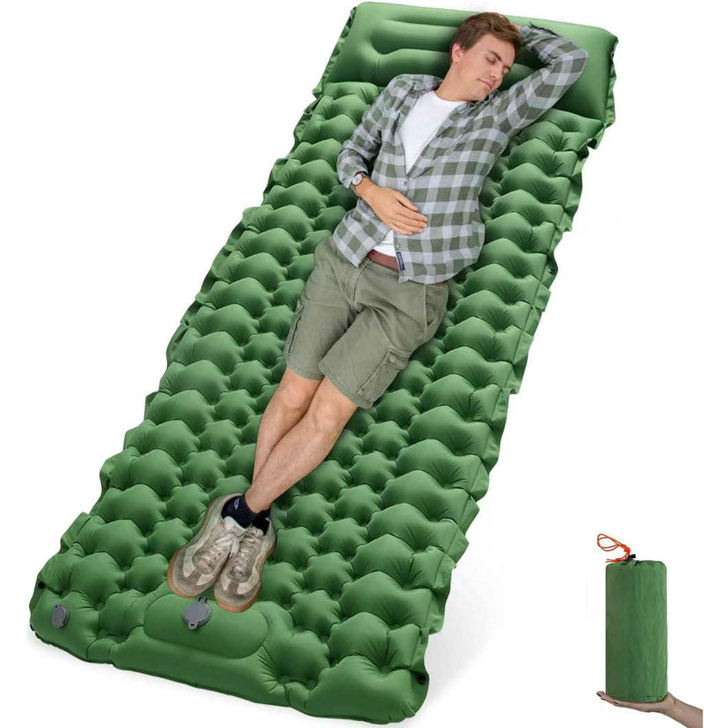 GVDV Sleeping Pad for Camping,Inflatable Sleeping Mat with Pillow 77
