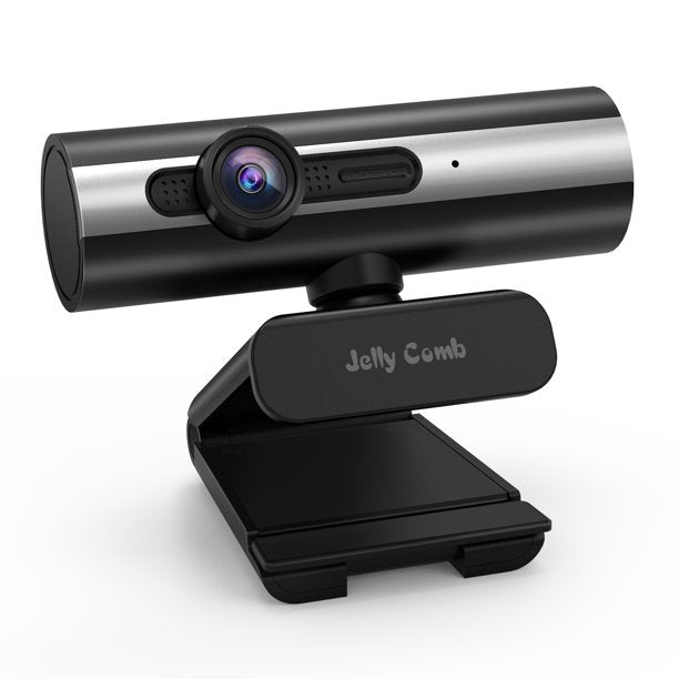 Webcam 1080P Full HD, Jelly Comb Computer Camera USB Web Camera with Built-in microphone for Skype, Video Calling,Conferencing, Recording, Streaming