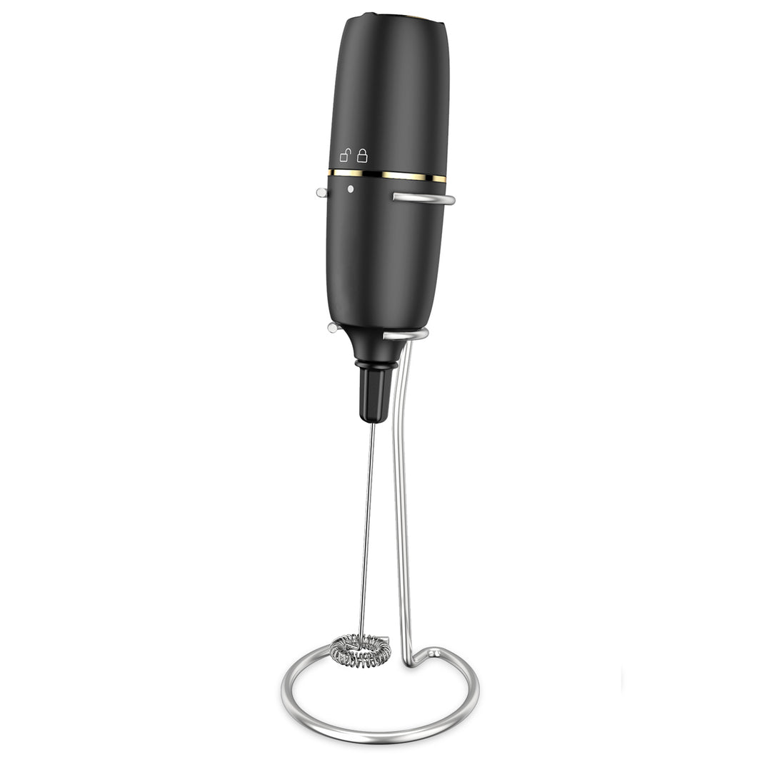Elemore Home Milk Frother Handheld, Electric Milk Foamer for Coffee, Coffee Frother with Stainless Steel Whisk, Drink Mixer for Bulletproof Coffee, Latte, Cappuccino, Matcha and Hot Chocolate