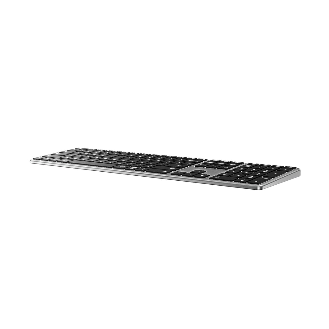Backlit Bluetooth Keyboard for Mac, Jelly Comb Advanced Aluminum Multi-Device Keyboard, Ultra Slim Rechargeable Wireless Keyboard, Compatible with Apple MacBook Pro/Air, iMac, iPad, iPhone