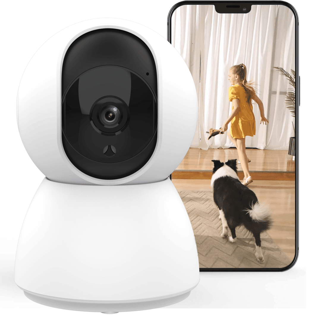 Security Camera Indoor, Wireless Baby Monitor for Home Security, 2 Way Audio Night Vision, Motion Detection, 32GB SD