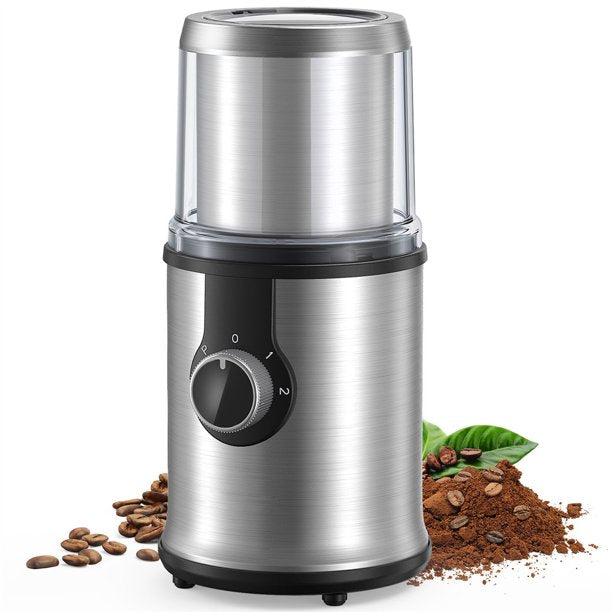 HadinEEon Electric Coffee Grinder, 300W Detachable Coffee and Spice Grinder with Removable Bowl, 3 Adjustable Modes, 100g/16Cups