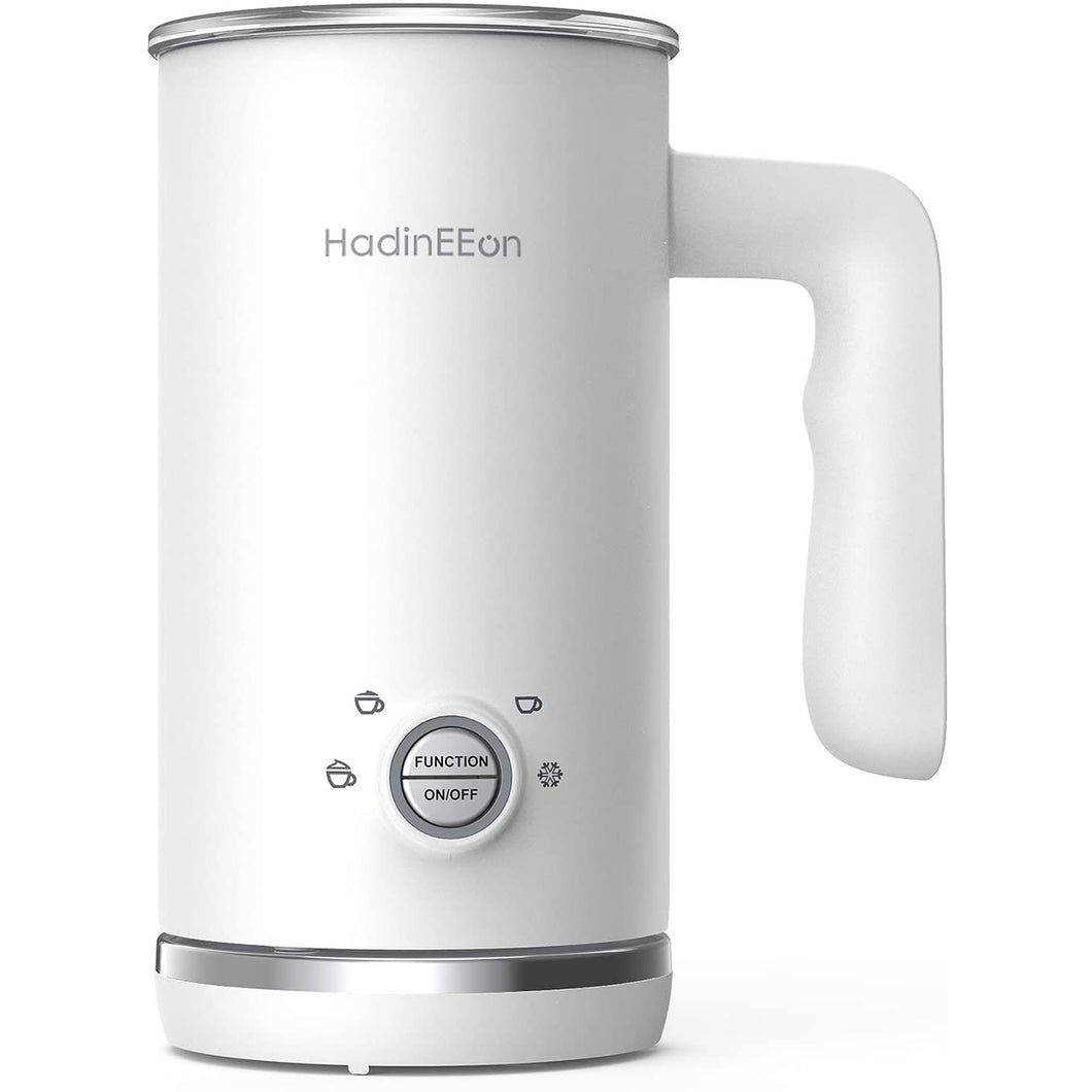 HadinEEon Milk Frother, 4 in 1 Electric Milk Frother and Steamer, Automatic Milk Foam Maker & Warmer (5.1 oz/10.1 oz), Coffee Frother Milk Heater for Making Latte, Cappuccino, 120V